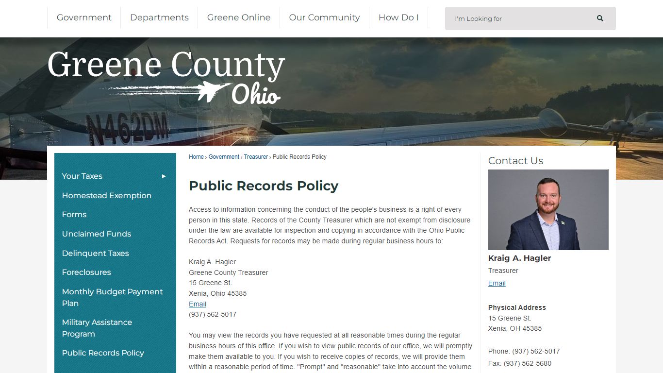 Public Records Policy | Greene County, OH - Official Website