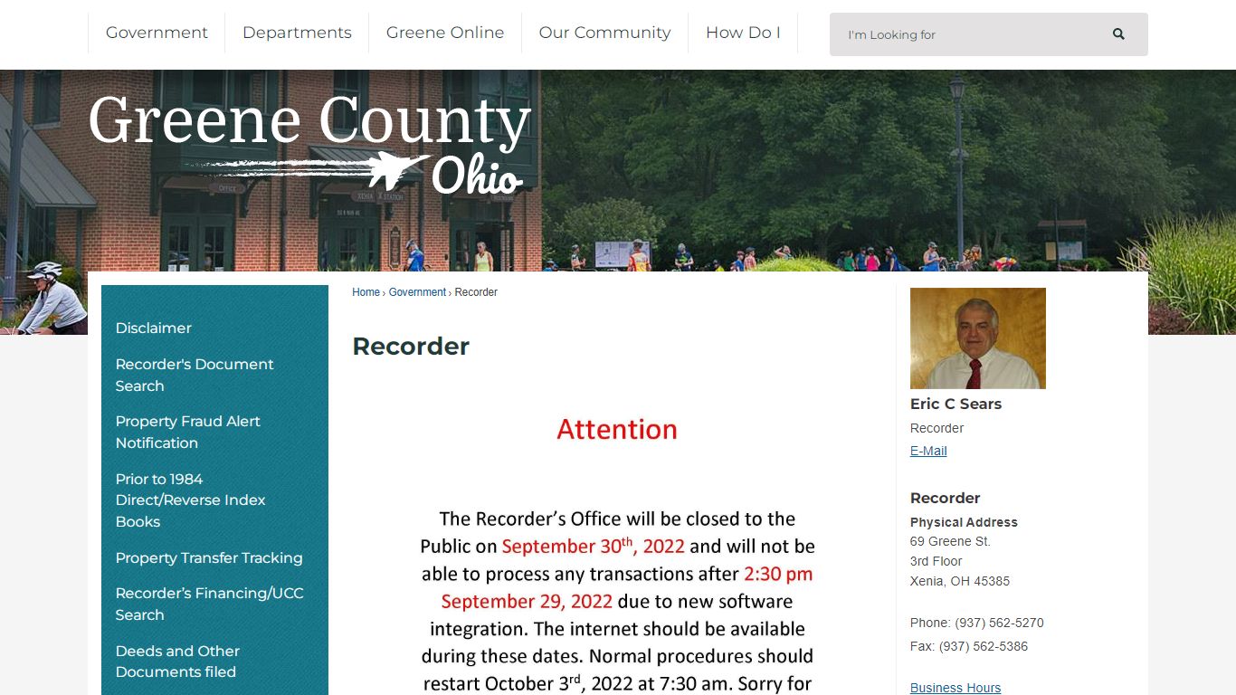 Recorder | Greene County, OH - Official Website